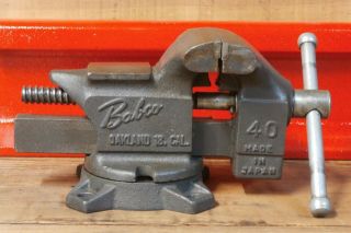 Vintage " Babco " No.  40 Swivel Bench Vise 4  Jaws Collectible