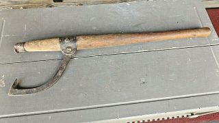 Vintage Primitive Cant Hook Log Roller Logging Tool Rustic Decor