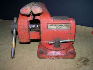 Wilton 3 1/2 Inch Swivel Bench Vise With Pipe Jaws Usa