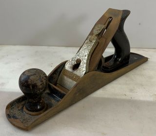 Vintage Bailey Stanley No 5 Jack Plane Smooth Bottom 14 Inch Woodworking Tool
