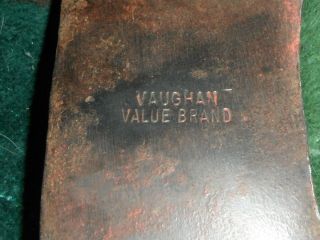 Vintage VAUGHAN VALUE BRAND Double Bit Cruiser Axe Head / 3