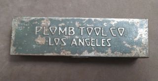 Old Vintage Plomb (plumb) Tool Box 1/4 Inch Drive Socket Set Los Angeles Ca