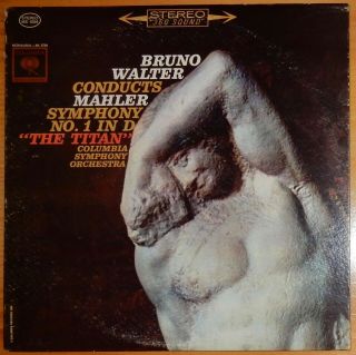 Mahler Symphony 1 " Titan " ; Bruno Walter,  Cso; Columbia 2 Eye Stereo;1ak/1ba