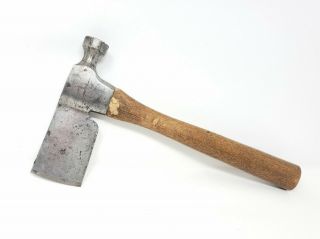 Vintage Plumb Anchor Brand Damascus Steel Lathing Roofing Hatchet Hammer Tool