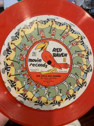 Three Colored Vinyl Red Raven " Movie Records " - Red & Green M - 1,  2,  3,  4,  17,  18