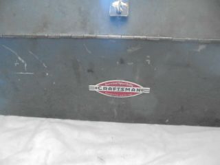 Vintage 40s - 50s Craftsman Metal Coffin Top Toolbox 19 " X 9x 8 Patina
