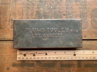 Vintage Plomb Tool Co.  Los Angeles 1/4 Socket Set Meteor Wrenches Spark Plug Gap