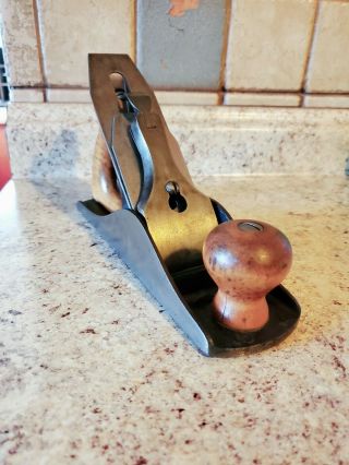 Antique Stanley Rule And Level Co.  No.  4 Smooth Bottom Plane