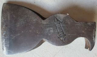 Antique Vtg Stiletto Axe Hatchet Hammer Head Nail Claw In Shape Usa