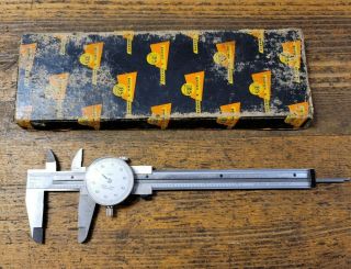BROWN & SHARPE Vernier Caliper Dial Indicator Gauge Vintage Machinist Tool SWISS 3