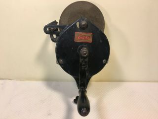Vintage Hand Crank Grinder Luther Grinder Tool No.  26 Bench Clamp