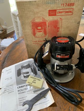 Vintage Sears Craftsman Power Router 315.  17480 Almost Nwt