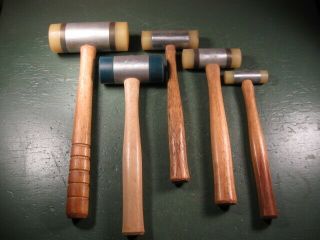 Old Vintage Tools Machinist Machining Fiber Face Hammers Premium Set