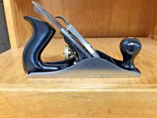 Vintage Stanley Bailey No 4 C Smooth Plane,  Sharpened And Shop Ready,  Type 18