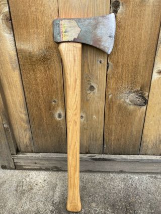 Norlund Camper Axe With Handle And Leather Sheath