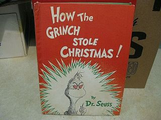 Vintage 1957 Dr.  Suess " How The Grinch Stole Christmas " Book