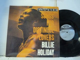 Near Billie Holiday " Songs For Distingue Lovers " Lp 180 Gram Audiophile