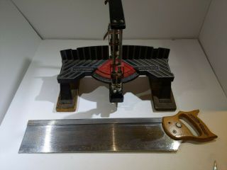 Craftsman Miter Box With Saw Model Number 881 - 36305