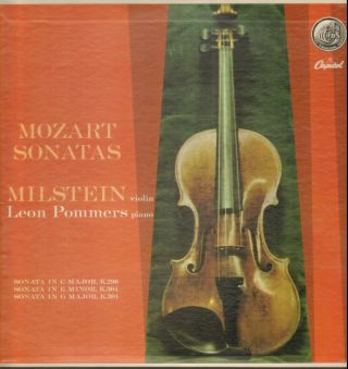 Classical Lp - Nathan Milstein " Mozart Sonatas " Capitol P - 8452 (mono)