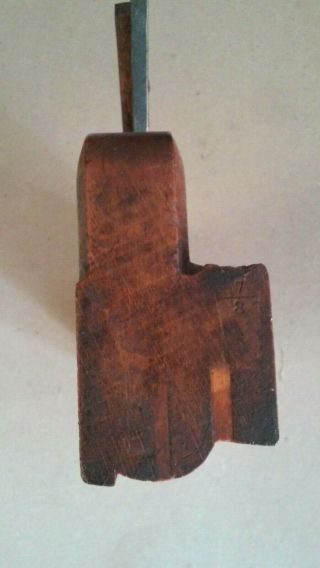 Vintage H.  Brown 7/8 Cove Wooden Moulding Plane - Woodworking Tool