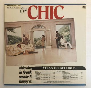 CHIC - C’est Chic - 1978 US Promo 1st Press (NM) Ultrasonic 2