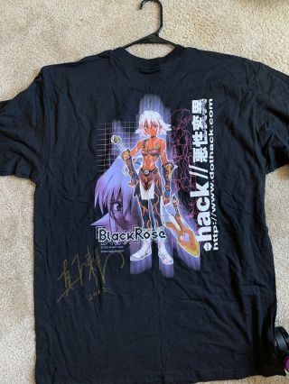 Dot Hack Black Rose Shirt Signed Xl