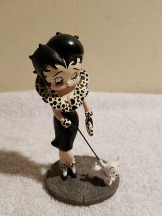 Westland Betty Boop With Pudgie Figurine Out For A Walk 1999 Item 6852