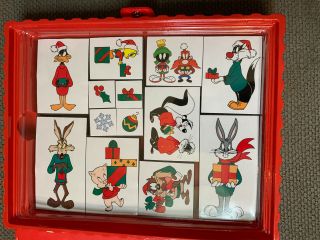 Rare Warner Bros Looney Tunes Tweety Holiday Rubber Stamp Kit Christmas 1996