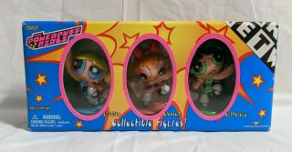 Powerpuff Girls 3 Pack 2 " Collectible Figures 2000 Nib Cartoon Network