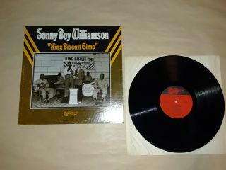 Sonny Boy Williamson King Biscuit Time (1970) Arhoolie Vg/nm Vinyl Record Blues