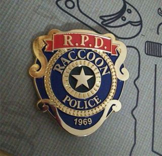 Resident Evil Biohazard Re 2 Raccoon Police Department Rpd Cosplay Metal Badge