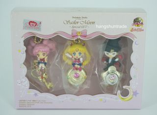 Bandai Twinkle Dolly Sailor Moon Tuxedo Mask Chibiusa Tsukino Special Set