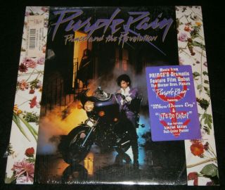 Vintage Purple Rain,  Prince And The Revolution / Vinyl 1984 W/ Poster Warner
