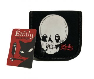 Emily The Strange Wallet - Vintage Deadstock - Skull Logo