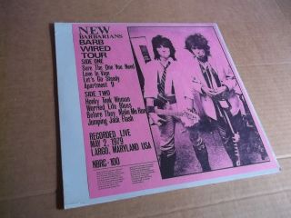 The Barbarians – Barb Wired Tour (1979) Rare Live Lp Not Tmoq