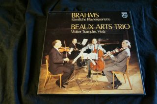 J Brahms Complete Piano - Quartets Beaux Arts Trio.  Nm Philips 3 - Lp Box
