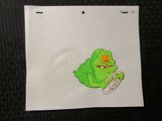Real Ghostbusters Cartoon Animation Cel & Pencil Drawing 11 D - 11 Slimer Driving