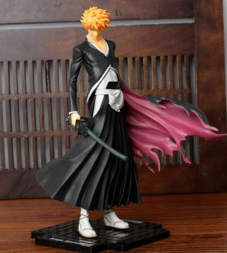 Anime Bleach Kurosaki Ichigo 20cm Gem Collectible Toy Pvc Figure Gift Loose