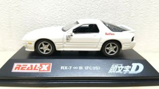 1/72 Real - X Initial D Mazda Rx - 7 Fc3s Ryosuke Takahashi Diecast Car Model