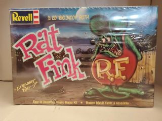 Revell Rat Fink Model Kit - Ed " Big Daddy " Roth 6199 Rare 1990 Factory