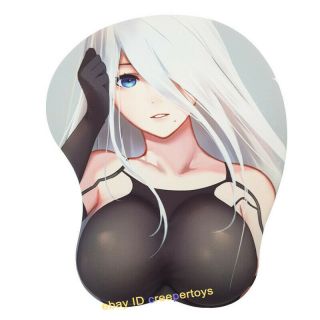 Game Nier Automata Mouse Pad Wrist Rest Yorha A2 3d Oppai Style Mousepad Anime