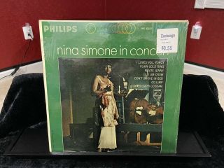 Ex/ex Nina Simone In Concert Lp Philips Phs 600 - 135 Stereo.  1963