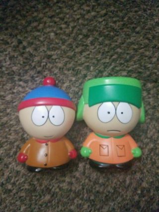 South Park Action Figures Fun 4 All Corp 1998 Kyle & Stan