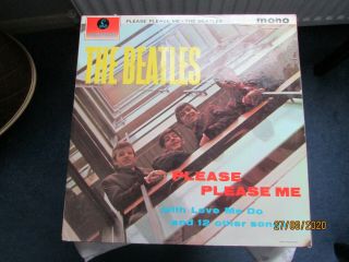 The Beatles Please Please Me Orig L.  P.  U.  K.  1963 Parlophone Hear Clips