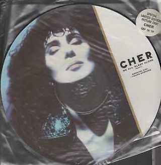 Cher We All Sleep Alone 12 " Vinyl 3 Track Limited Edition Pic Disc With Info Sti