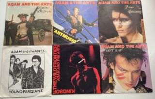 Adam & The Ants 11 X 7” Singles Apollo 9 Dog Eat Dog Cartrouble Punk Wave,