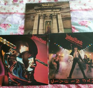 Judas Priest Vinyl,  3 Lps All Ex / Ex,  From 70s