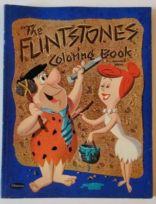 Vintage 1960 Flintstones Coloring Book By Whitman 1117