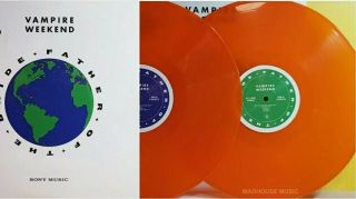 Vampire Weekend Lp X 2 Father Of The Bride Orange Coloured Vinyl Limited.