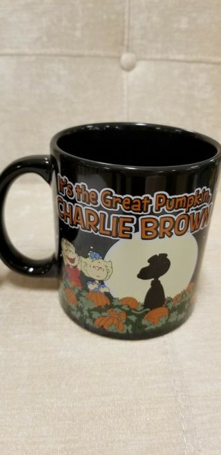 Peanuts Snoopy Coffee Mug Cup Halloween Great Pumpkin Linus Fall Charlie